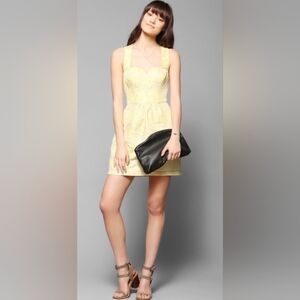 Urban Outfitters Kimchi Blue Poolside Jacquard Floral Shift Dress